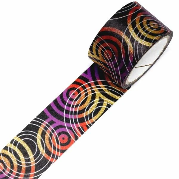 Kamiiso Kimono Washi Tape Zen Vortex Pattern Masking Tape - Image 4
