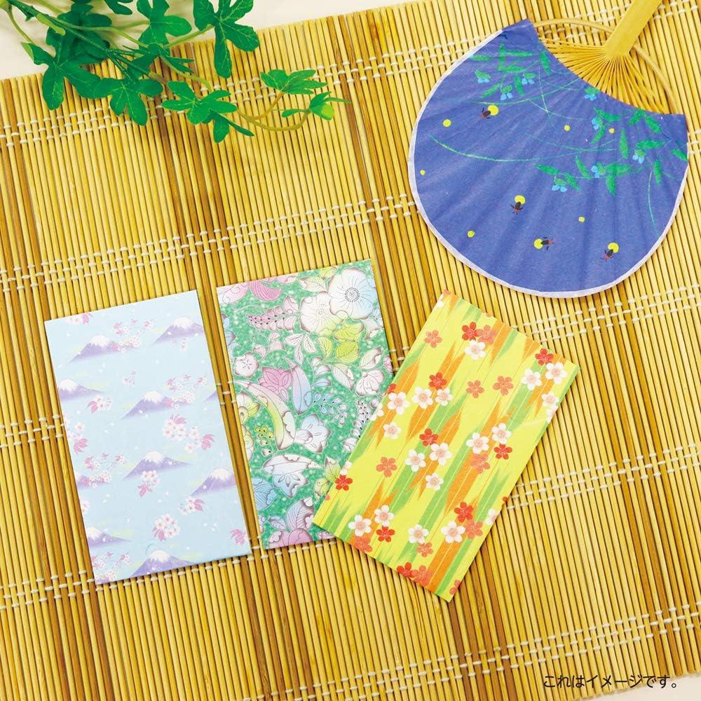 Kamiiso Mt Fuji Chiyogami Rectangle Origami Paper (4 Colors) 12 Sheets - Image 3