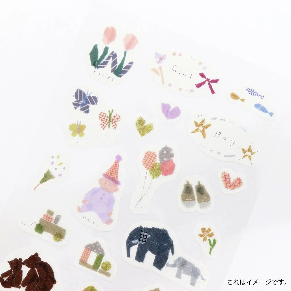 Kamiiso Scrapbook Stickers Family & Children Themed Washi Stickers - Image 4