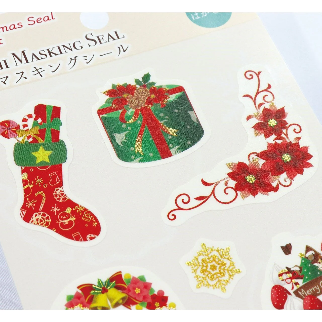 Kamiiso Washi Masking Seal Christmas Scrapbook Stickers Cake Theme - Image 2