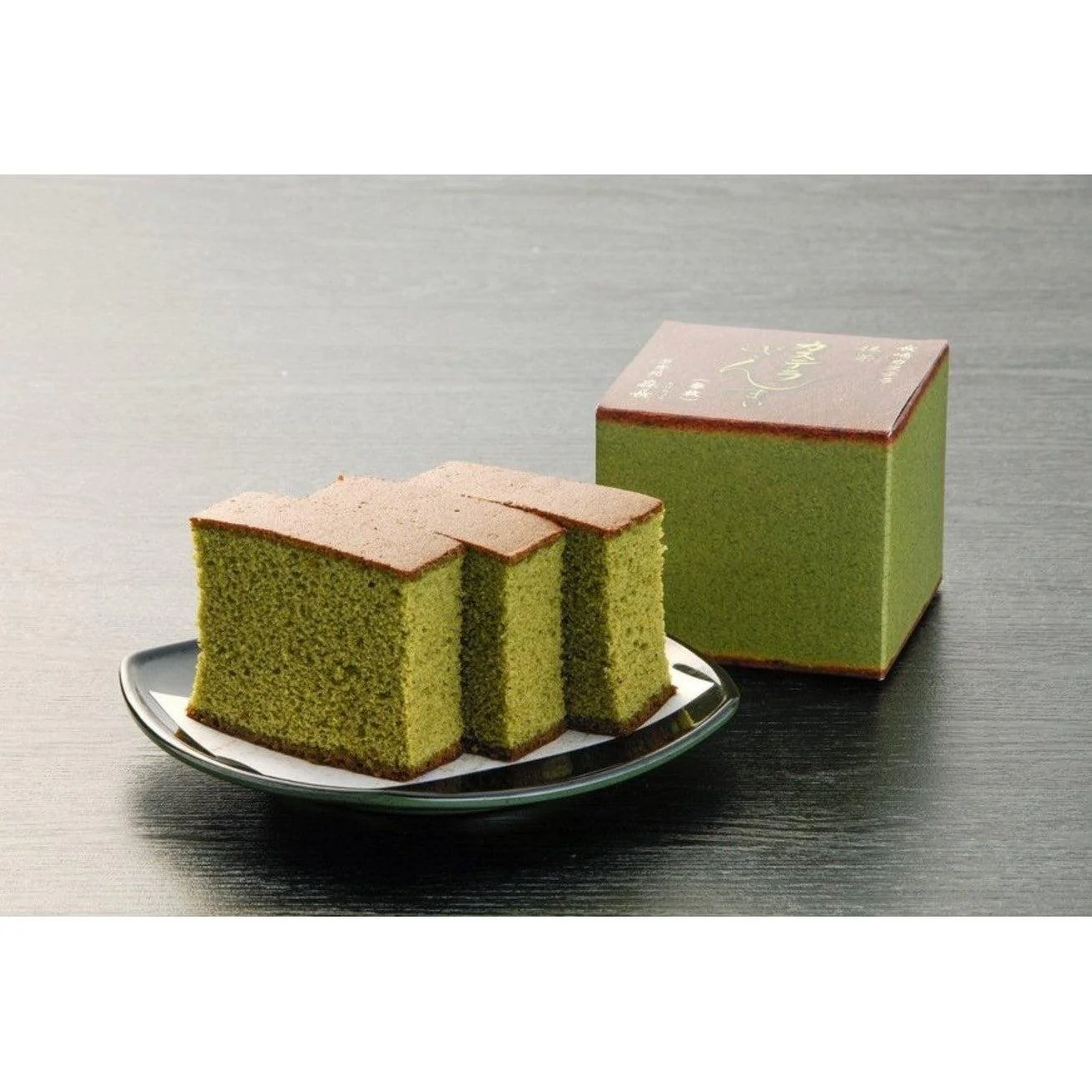 Kashuen Moricho Long Shelf Life Matcha Green Tea Castella Cake 3 Pieces - Image 4