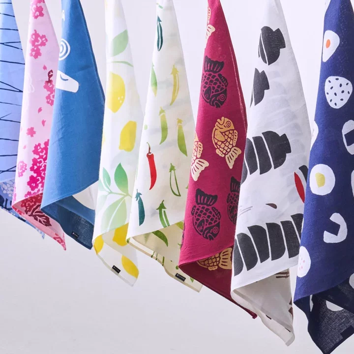 Kenema Handkerchief Taiyaki Japanese Traditional Hand Dyed Cloth - Image 4