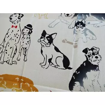 Kenema Tenugui Dog Breeds Japanese Traditional Hand Dyed Cloth - Image 4