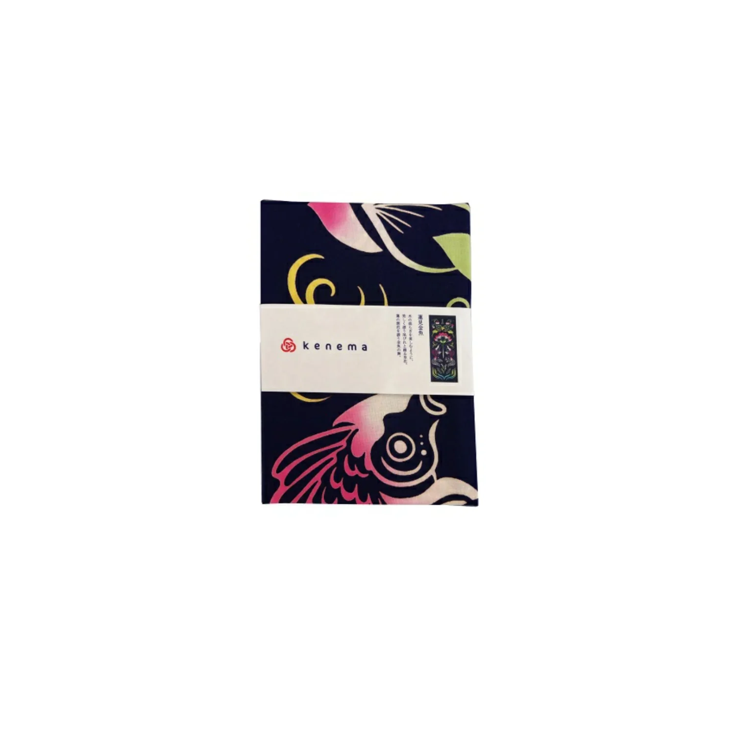 Kenema Tenugui Stylish Goldfish Japanese Traditional Hand Dyed Cloth - Image 5