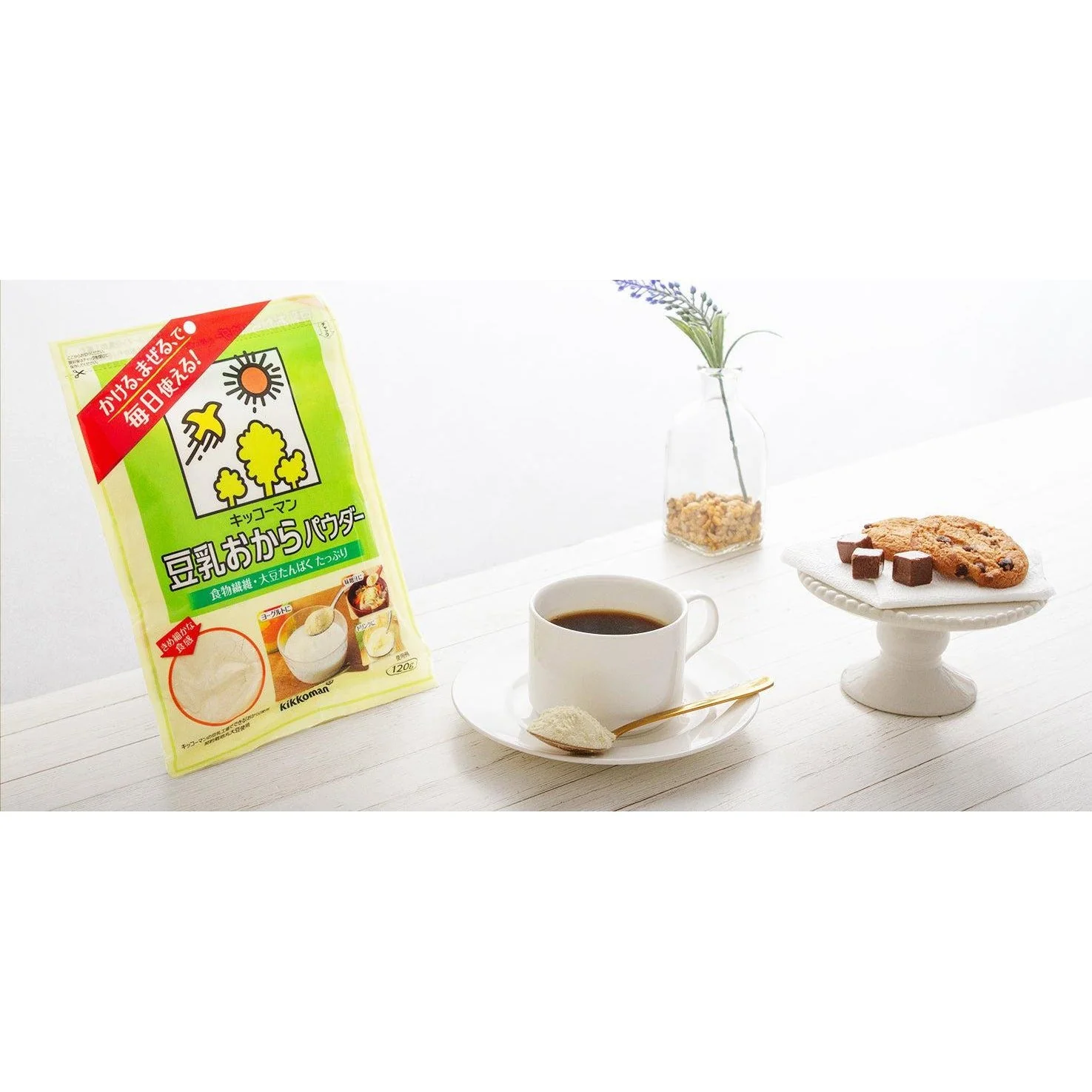 Kikkoman Soy Milk Okara Powder Nutrient Booster for Cooking 120g - Image 2