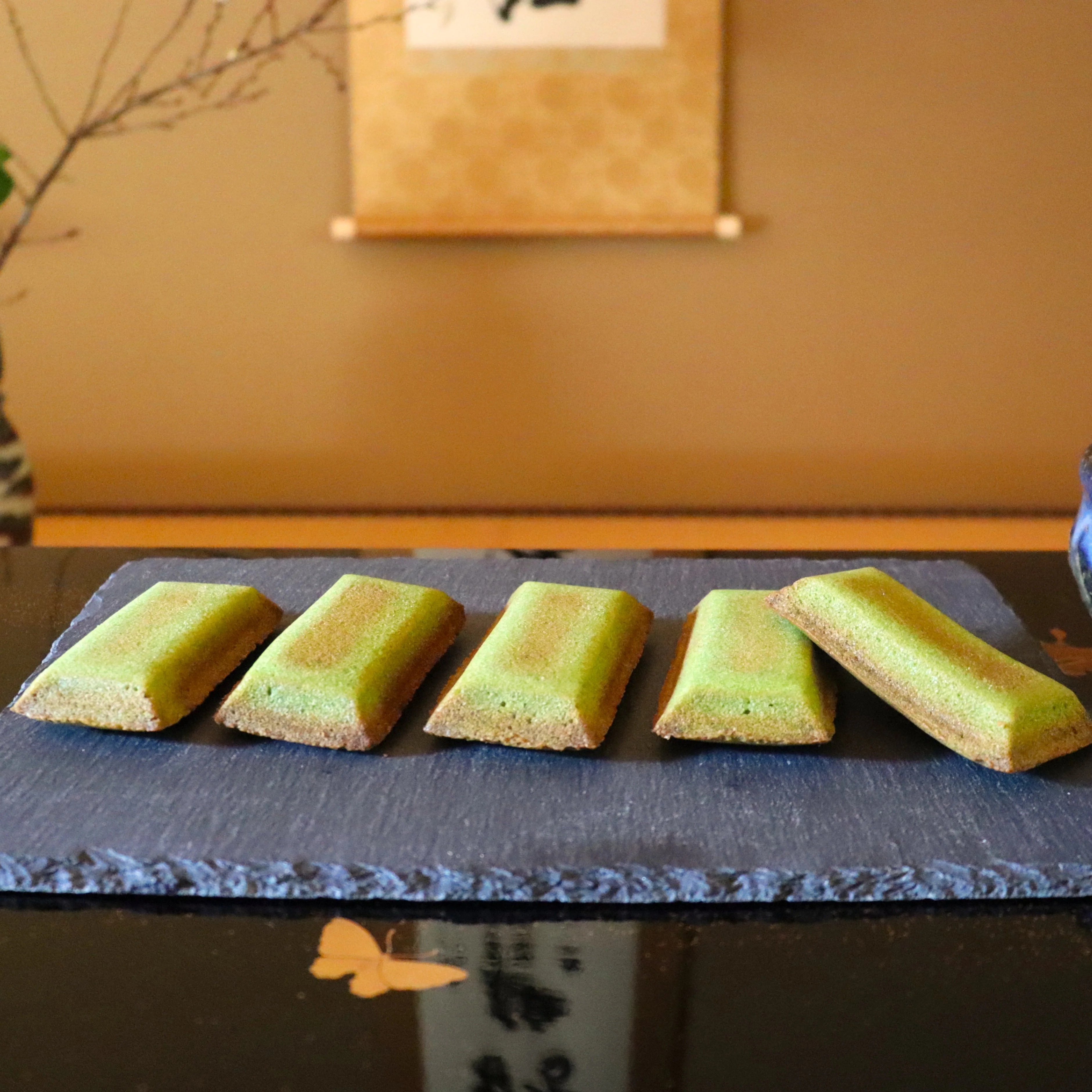 Kinosaki Sweets Gluten-Free Matcha Financier Cakes 5 Pieces - Image 3