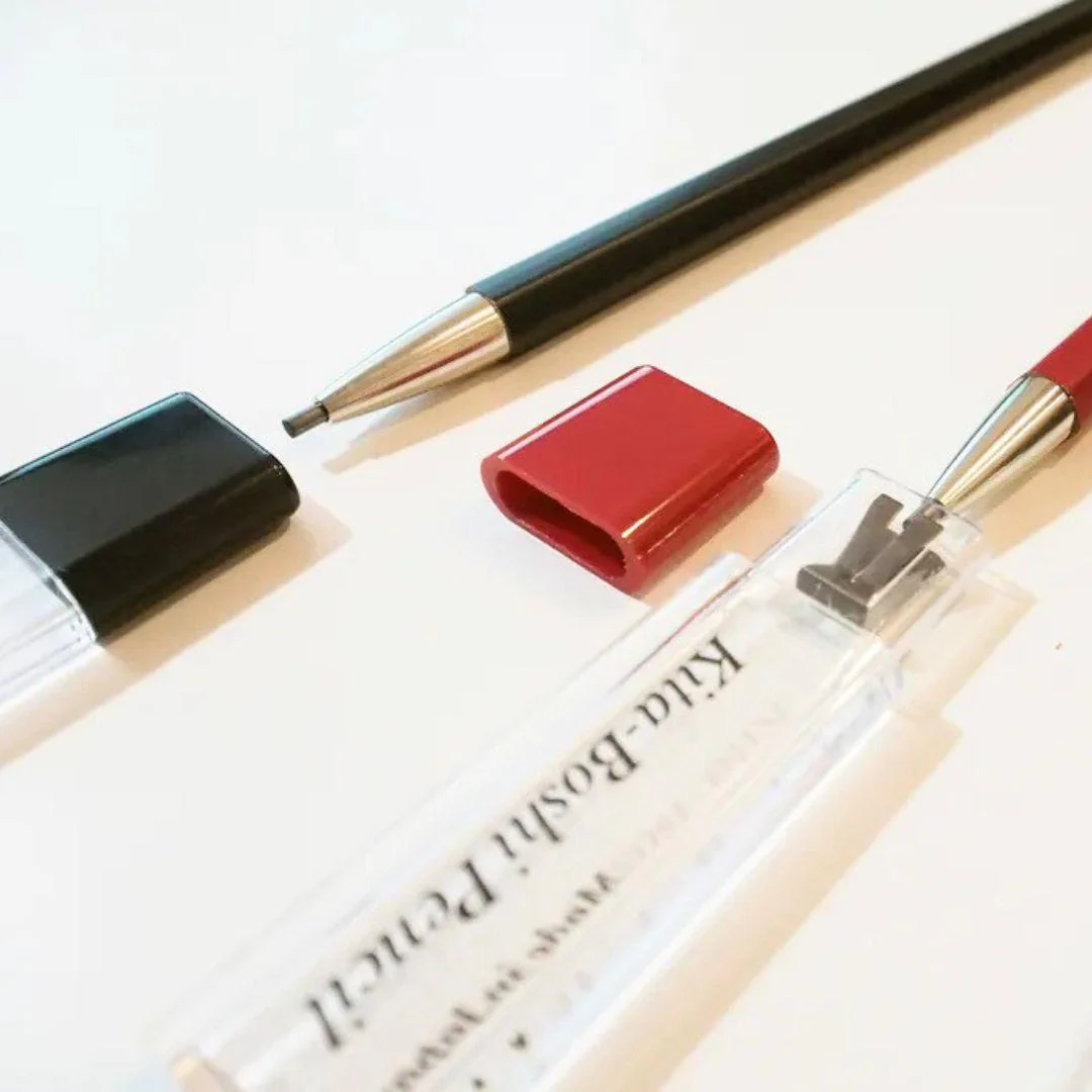 Kitaboshi Adult Pencil Mechanical Pencil With Sharpener Black - Image 4