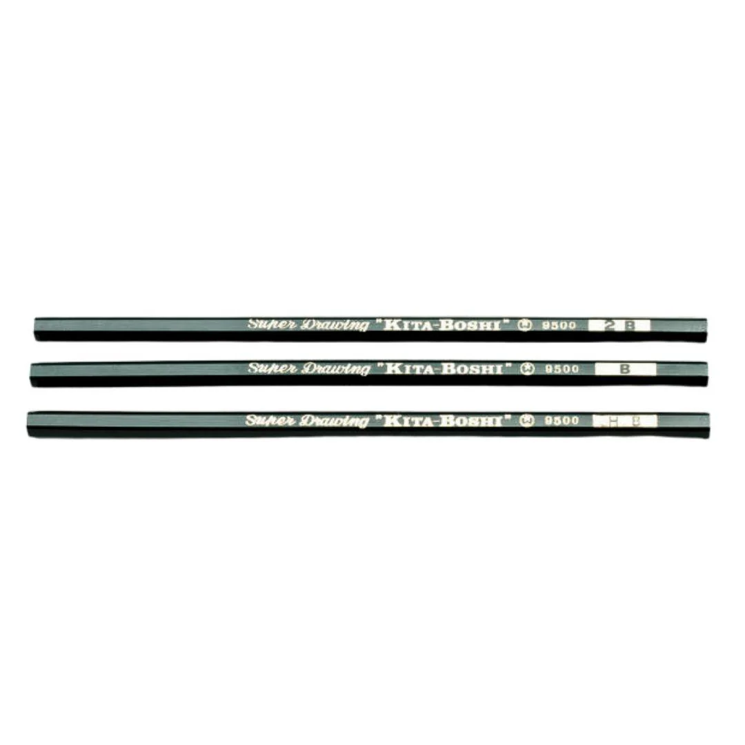Kitaboshi Tokyo Pencil B 9500 For Drawing & Light Shading 12 pieces - Image 5