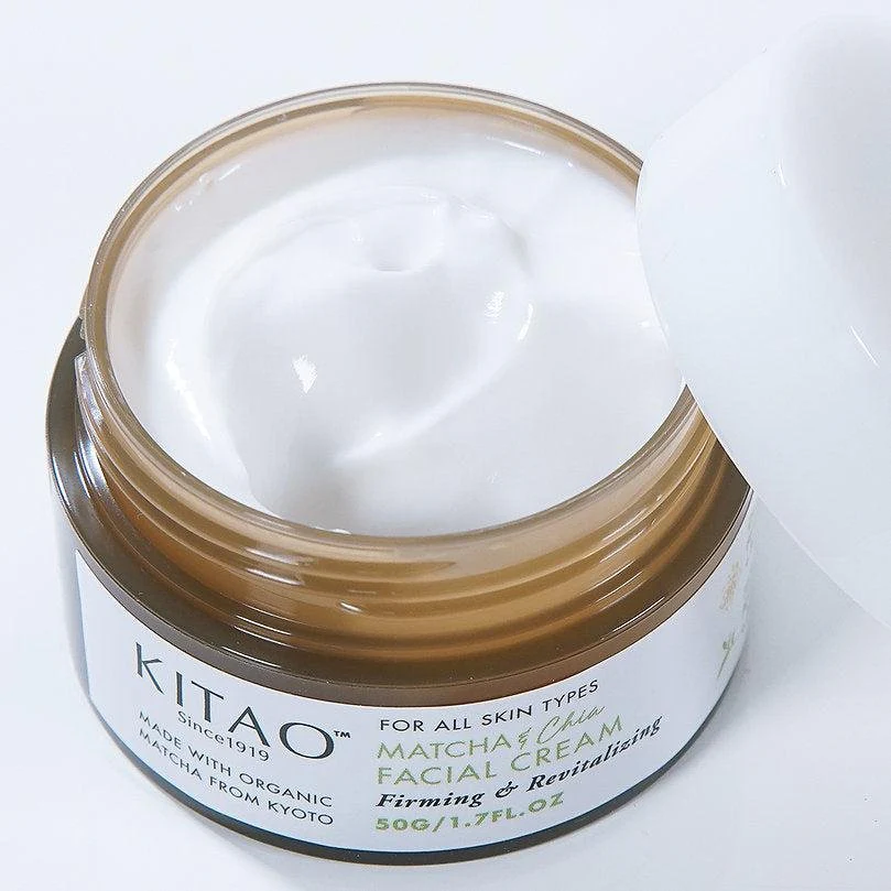Kitao Matcha Facial Cream Matcha Green Tea Moisturizing Cream 50g - Image 2