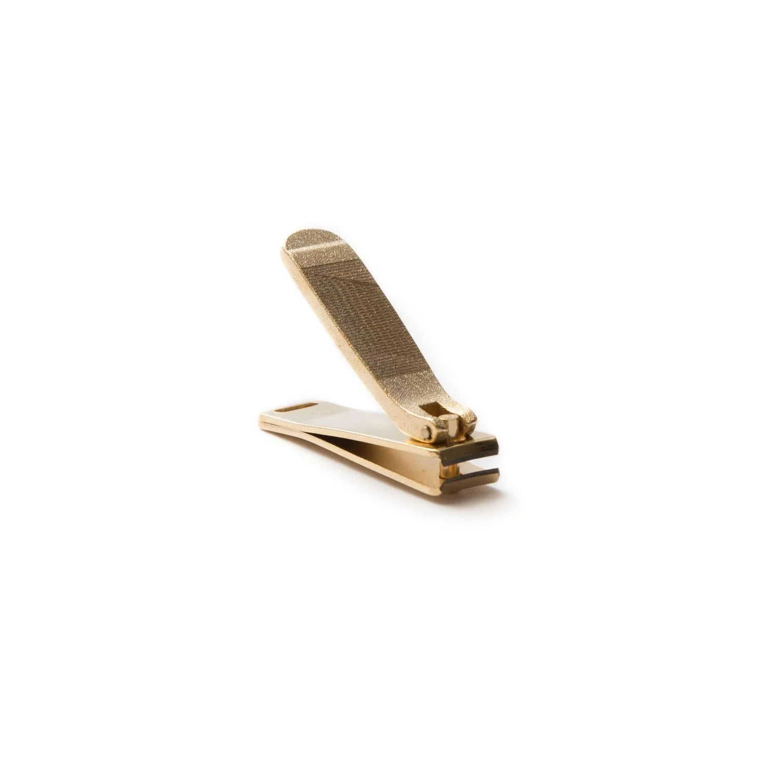 Kiya Nail Clipper Gold-Plated Steel With File & Catcher Small - Image 2