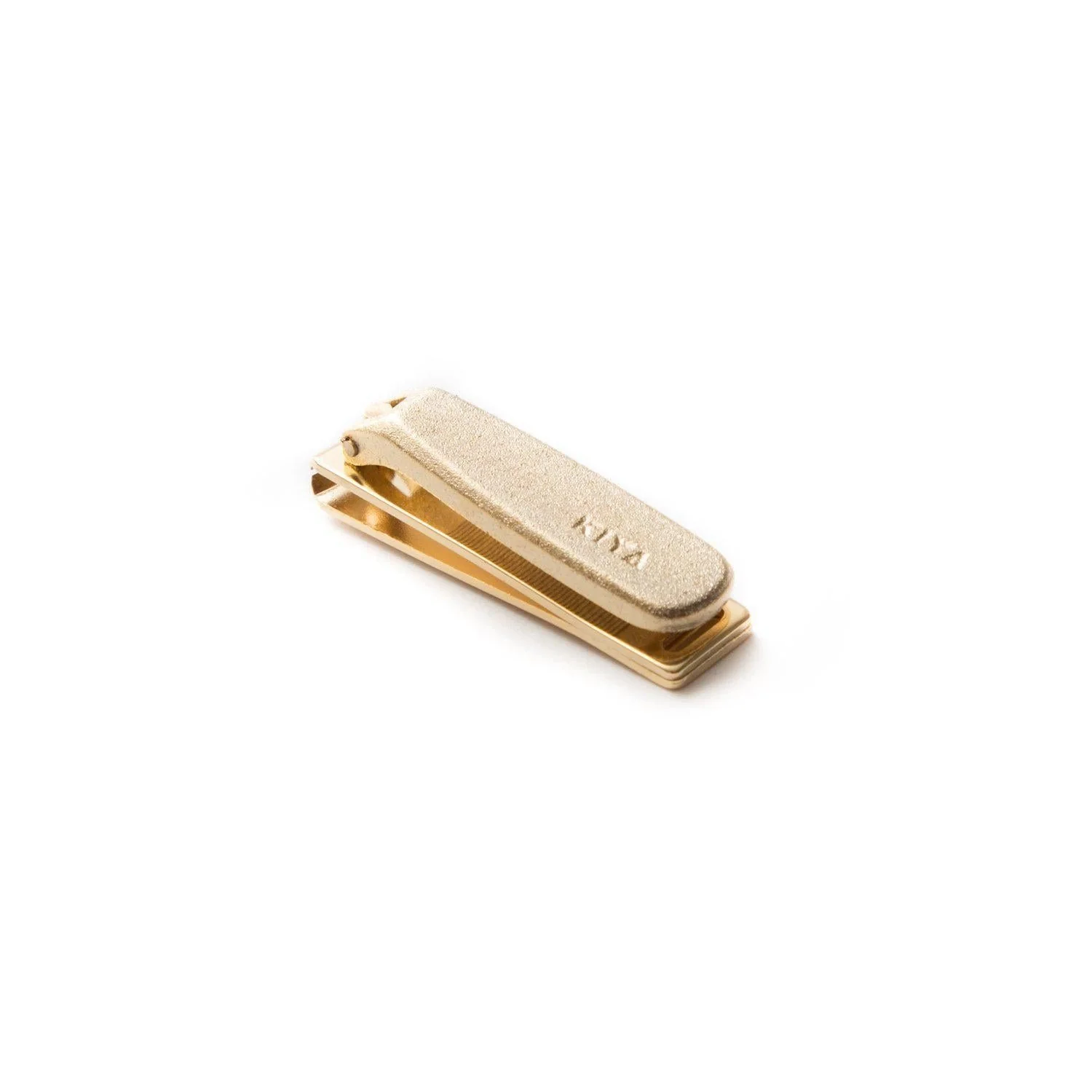 Kiya Nail Clipper Gold-Plated Steel With File & Catcher Small - Image 3