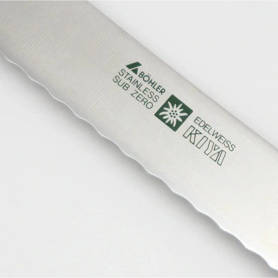 Kiya No.180 Edelweiss Steel Japanese Bread Knife 225mm - Image 2