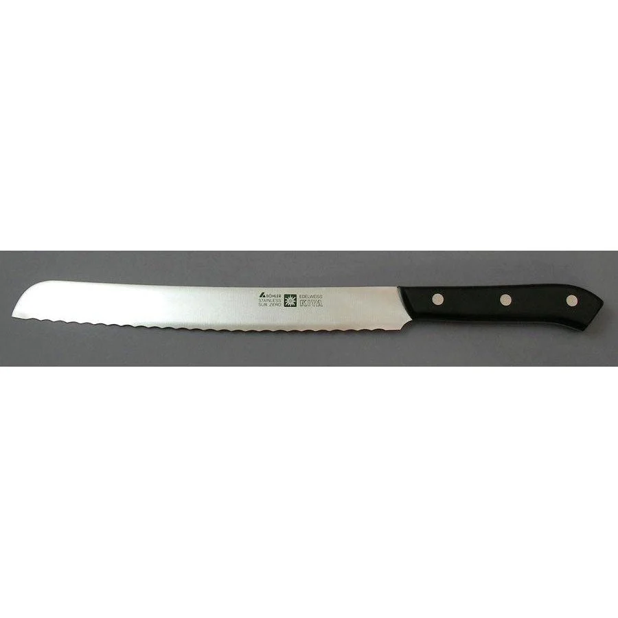 Kiya No.180 Edelweiss Steel Japanese Bread Knife 225mm - Image 5
