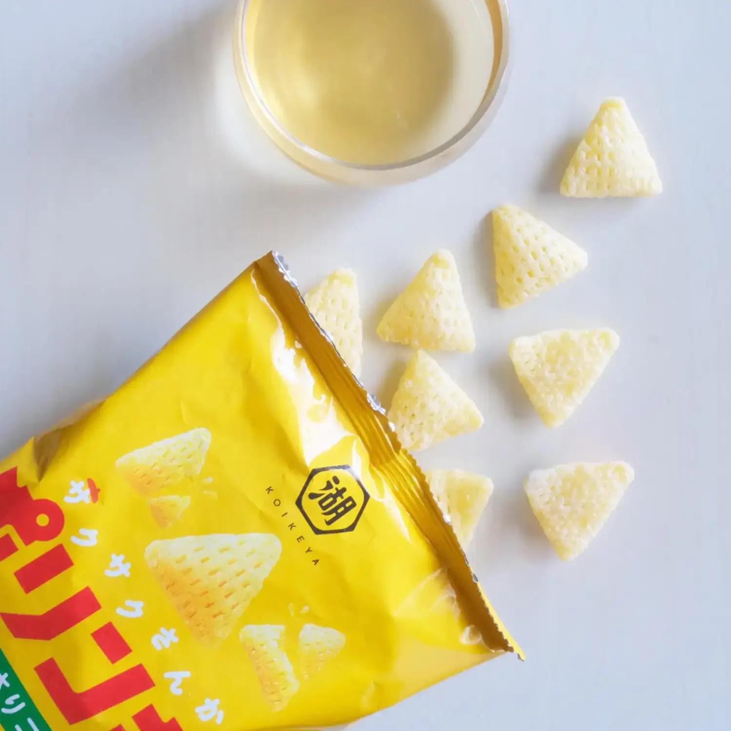 Koikeya Polinky Corn Soup Chips Japanese Corn Snack 55g (Pack of 3) - Image 3