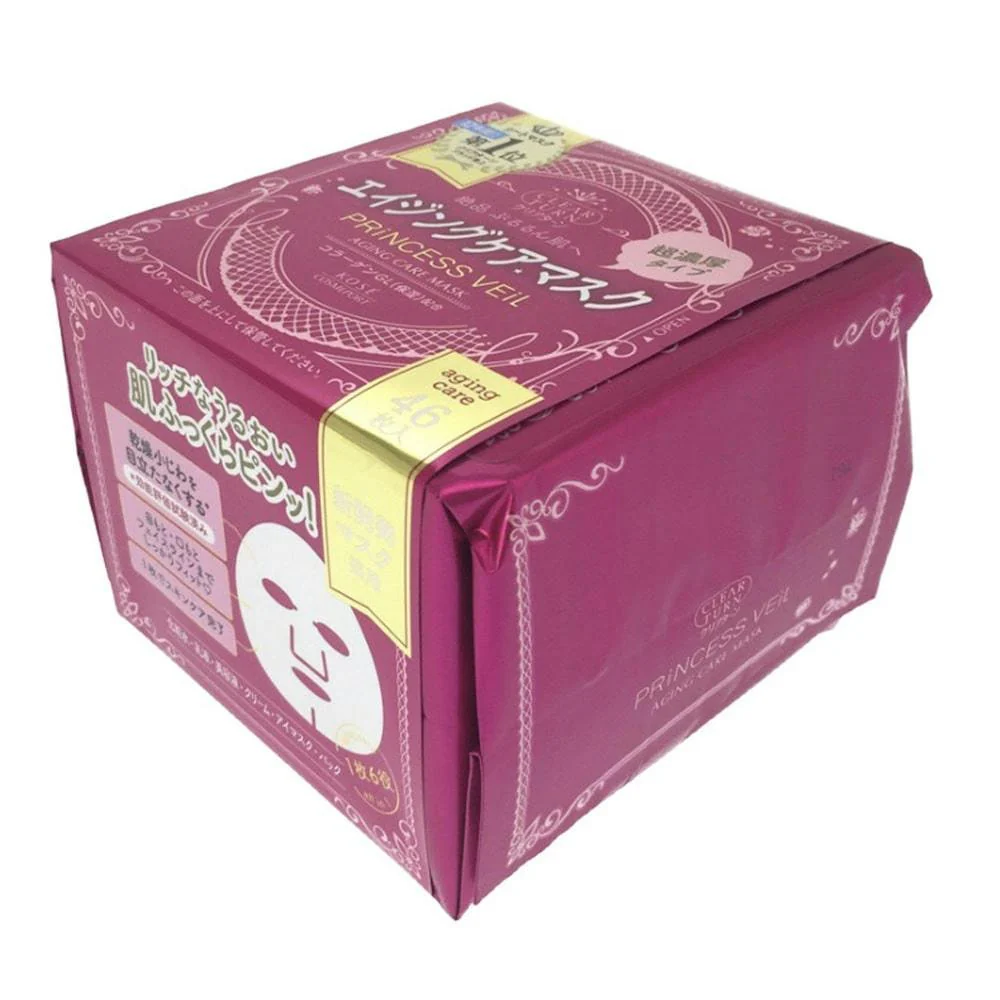 Kosé Clear Turn Princess Veil Wrinkle Care Antiaging Face Mask 46 ct. - Image 2