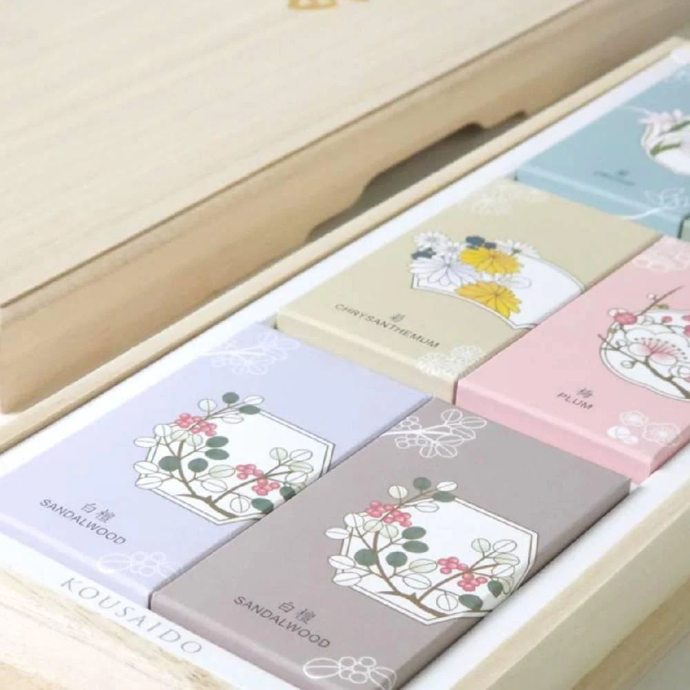 Kousaido 5 Flowers Scent Short Incense Sticks 6-Pack Box - Image 5