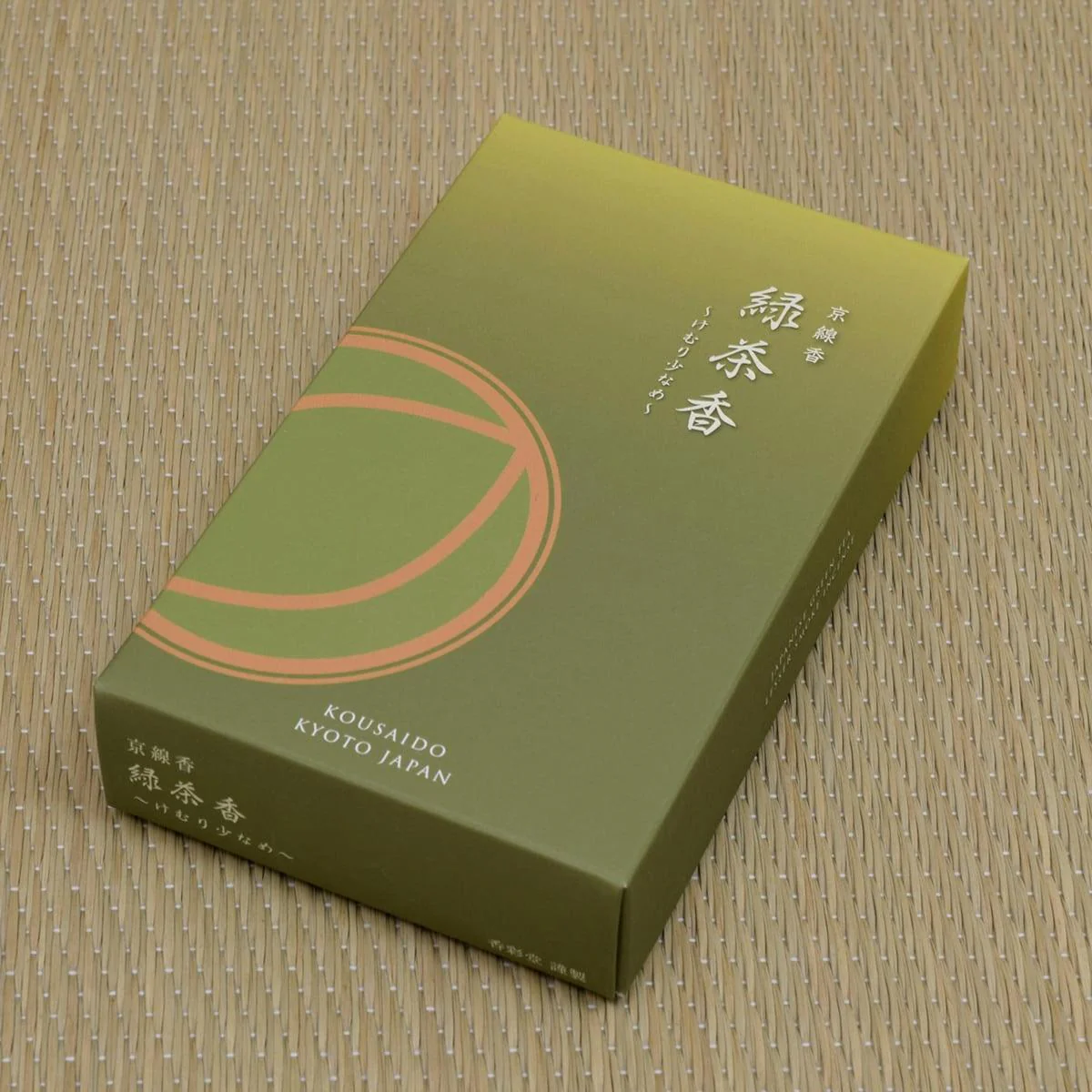 Kousaido Kyoto Low Smoke Matcha Green Tea Incense Sticks 70g - Image 3