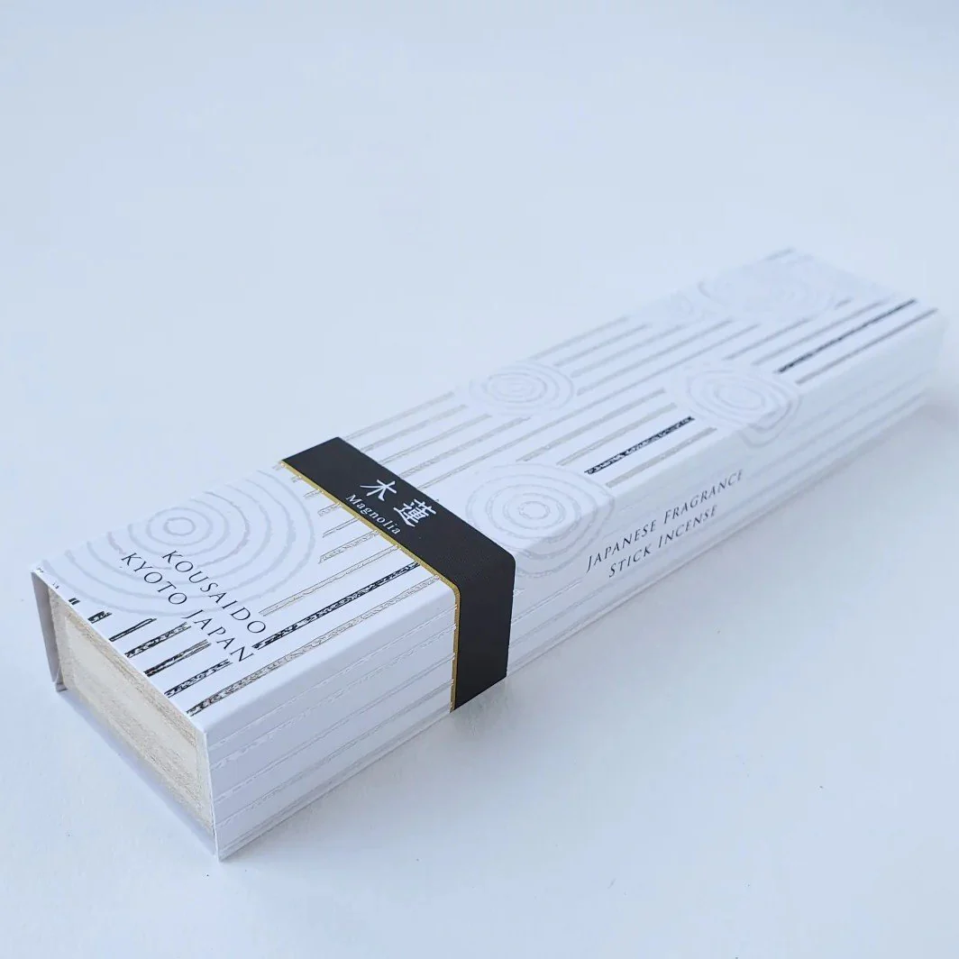 Kousaido Magnolia Incense Sticks & Holder In Wooden Box 40 ct. - Image 3