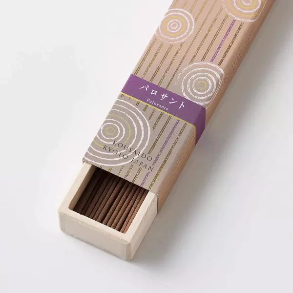 Kousaido Palo Santo Long Incense Sticks In Wooden Box 40 ct. - Image 2
