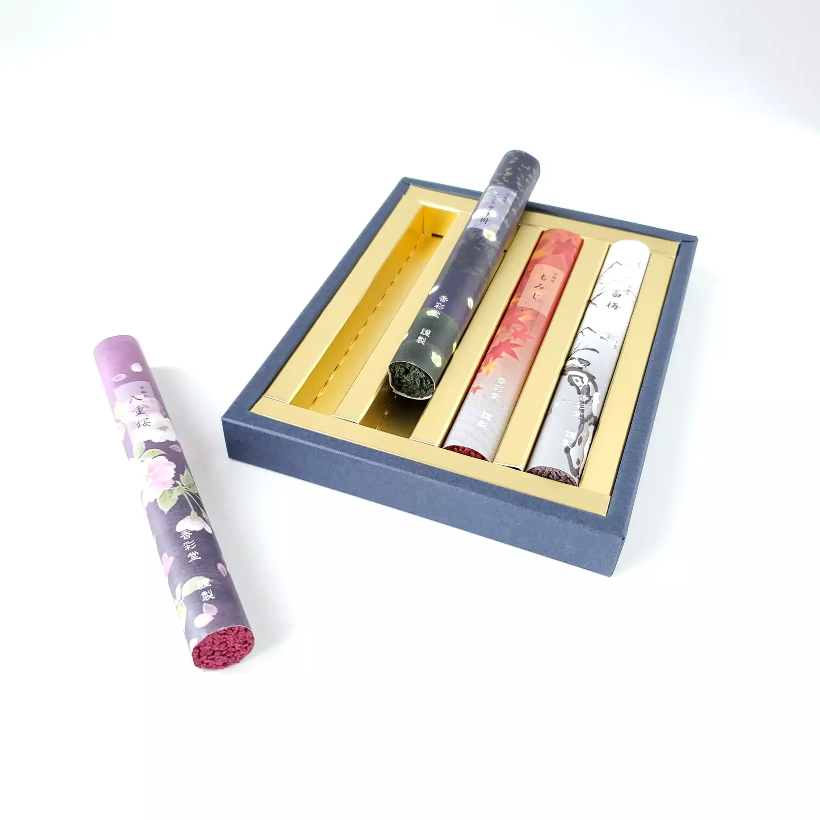 Kousaido Seasonal Incense Sticks Gift Box Four Fragrances 180 Sticks - Image 3