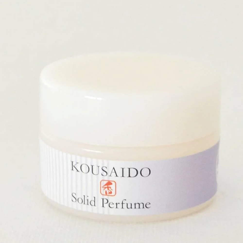 Kousaido Solid Perfume Balm Zen Woody Sweet Floral Fragrance 8g - Image 2