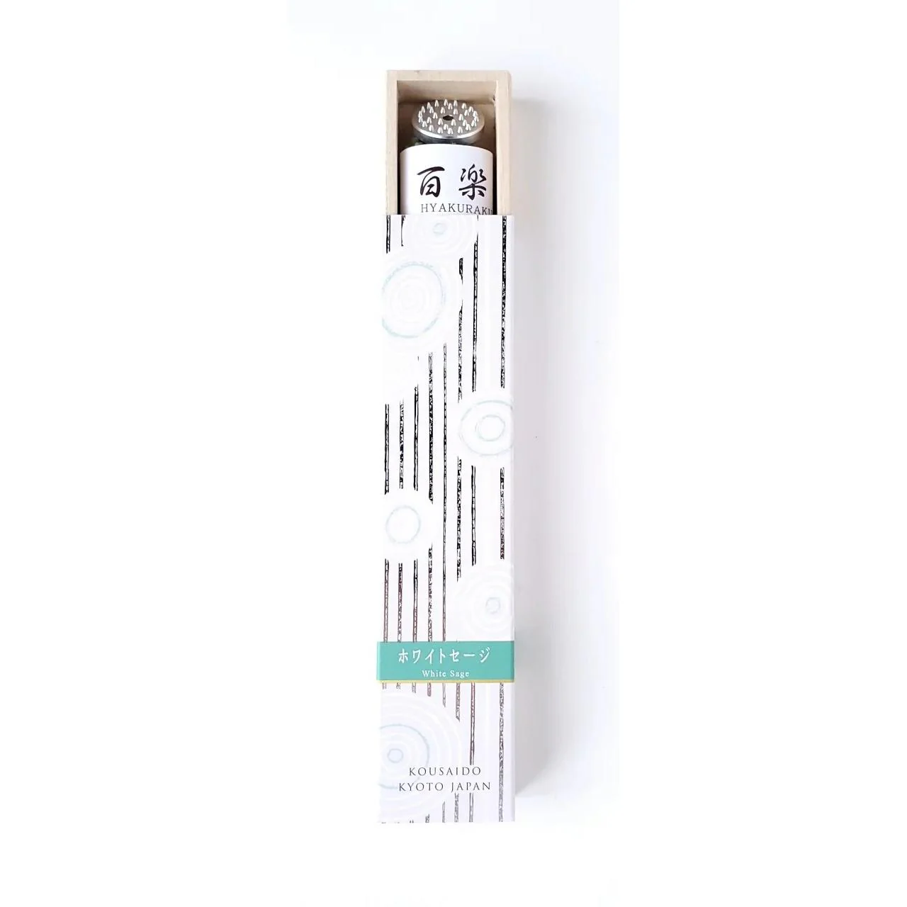 Kousaido White Sage Long Incense Sticks In Wooden Box 40 ct. - Image 4