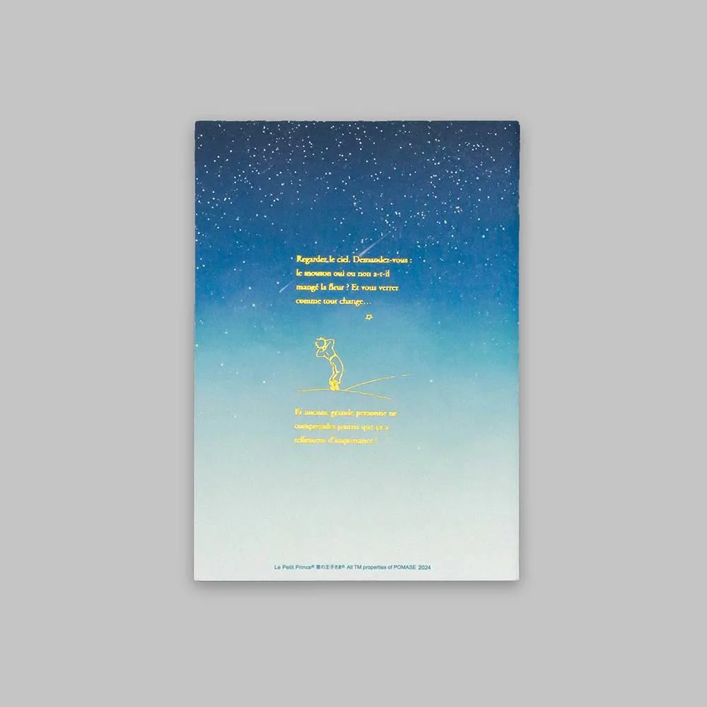 Le Petit Prince Pocket Notebook Foil Stamped Starry Design A6 - Image 4