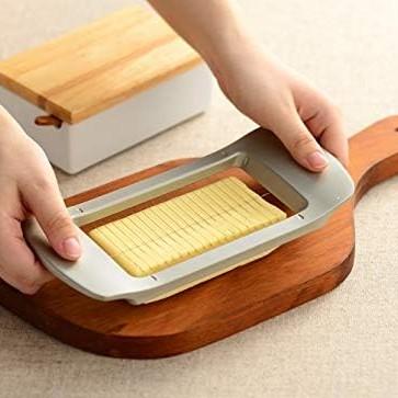 Leye Wire Grid Butter Cutter Easy-To-Use Stainless Steel Butter Slicer - Image 3