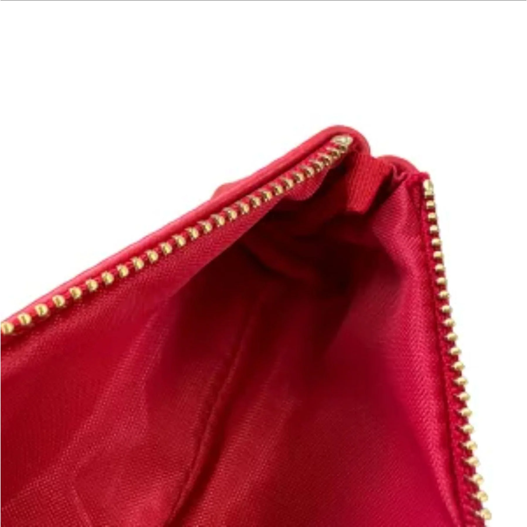 Life Genuine Leather Red Large Pen Case Nylon Lining & Zipper Closure - Image 2