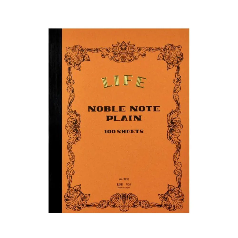Life Noble Notebook A4 Unruled Premium Writing Paper N34 (100 Pages)