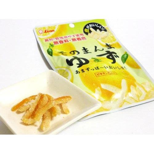 Lion Sonomanma Yuzu Candied Yuzu Citrus Peel Snack 23g (Pack of 6) - Image 2