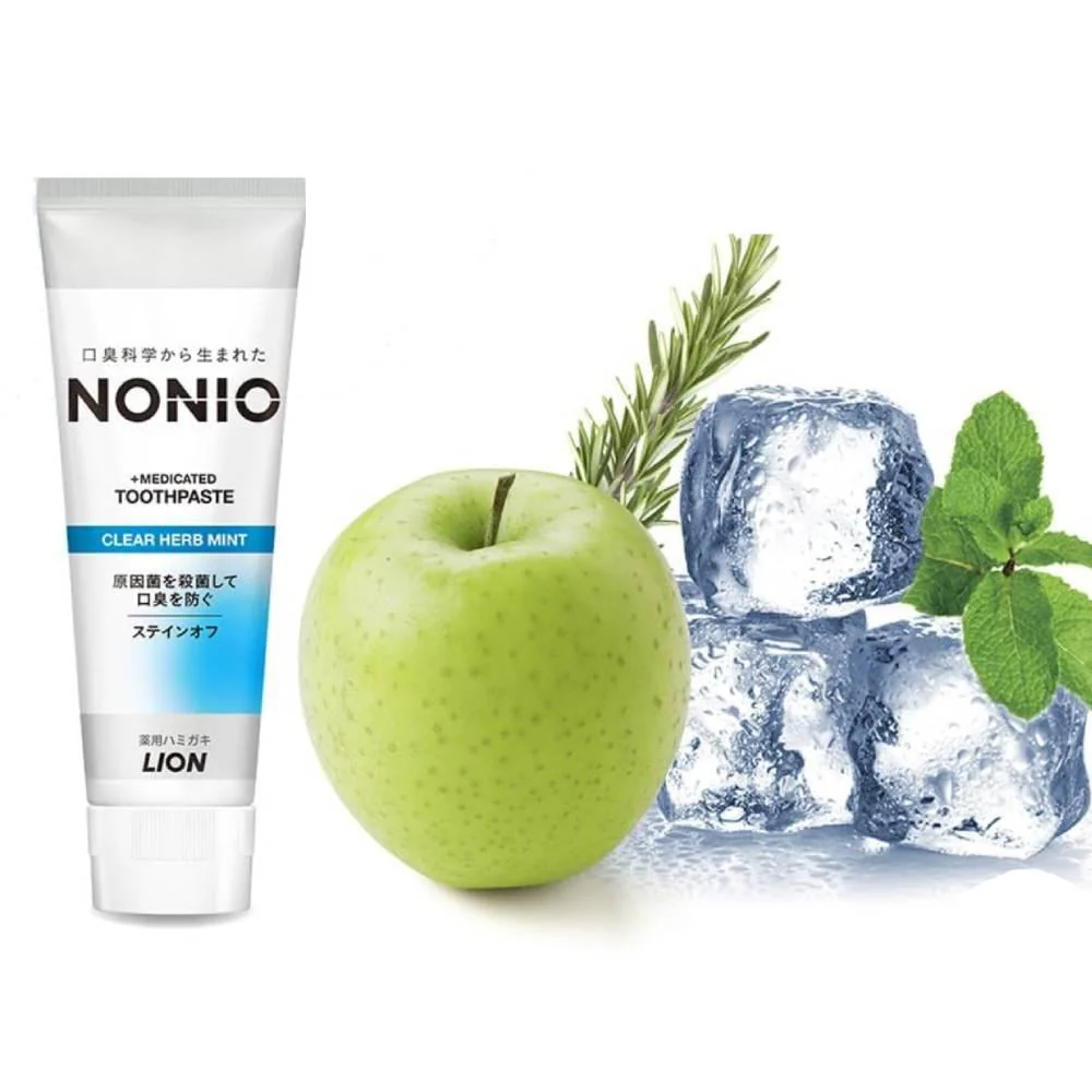 Nonio Antibacterial Toothpaste Clear Breath Herb Mint 130g - Image 3