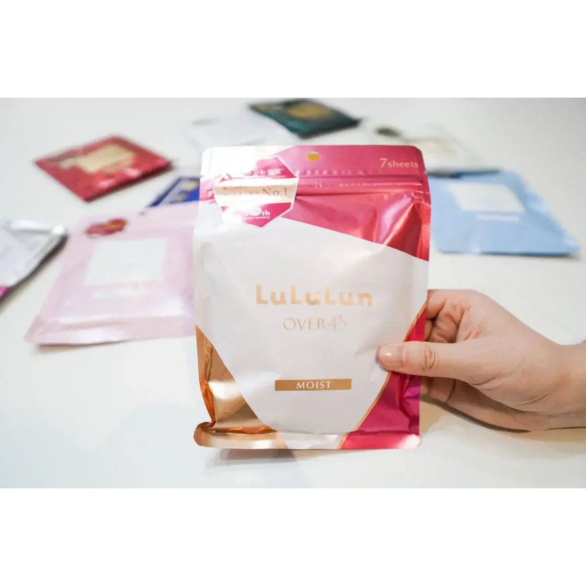 Lululun Over 45 Anti-Wrinkle Moist Face Mask 7 Sheets - Image 2