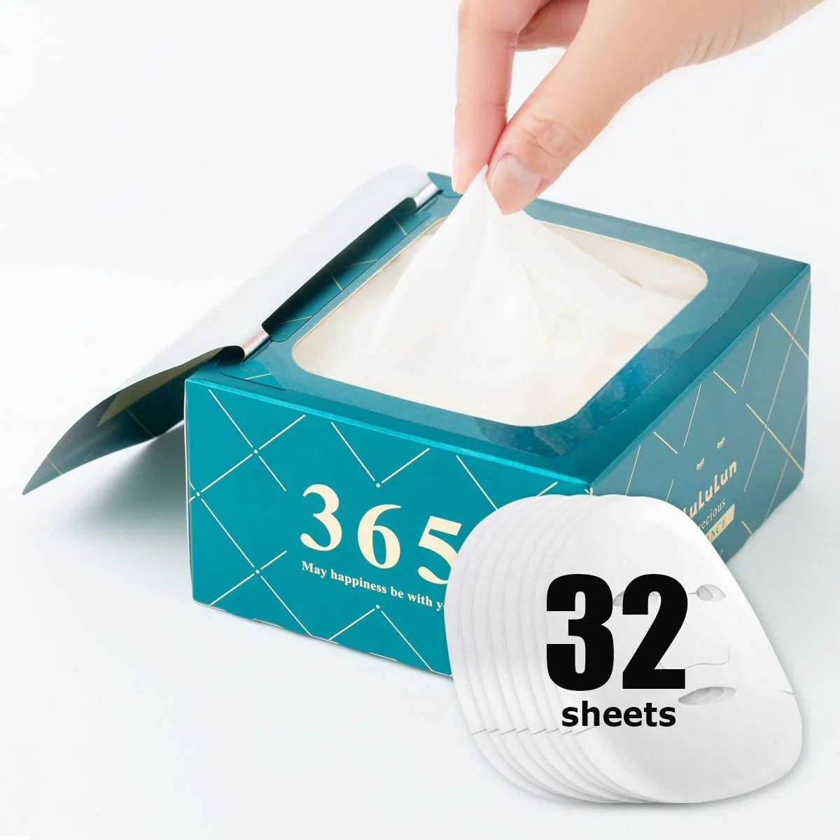 Lululun Precious Green Balance Anti Aging Face Mask 32 Sheets - Image 3