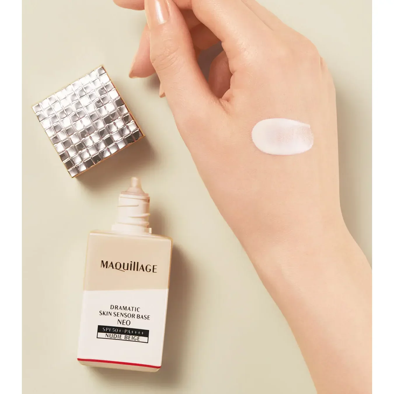 Maquillage Dramatic Skin Sensor Makeup Base Nude Beige SPF50+ 25ml - Image 5
