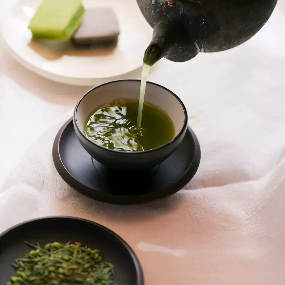 Marukyu Koyamaen Matcha Genmaicha Brown Rice Green Tea With Matcha 100g - Image 3