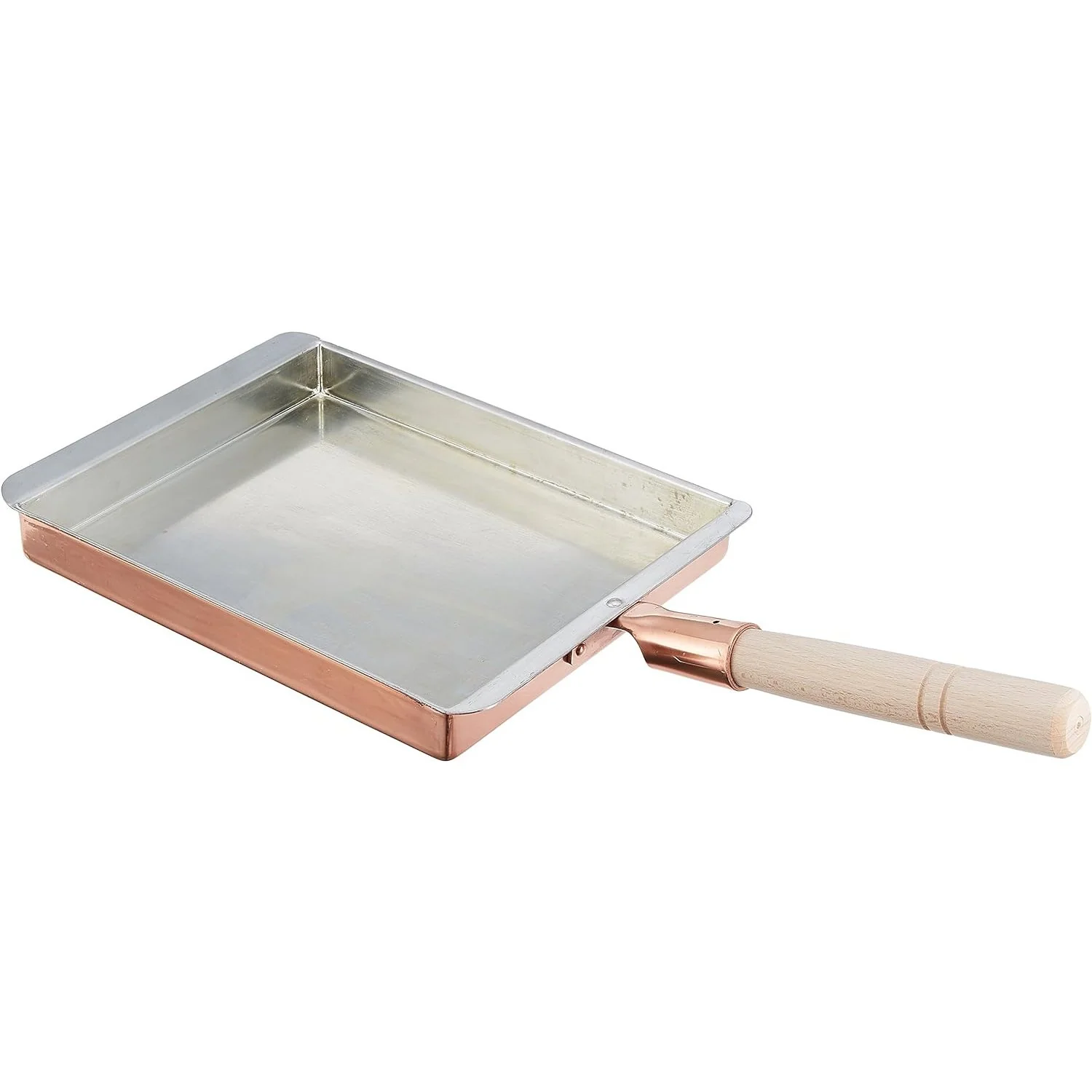 Marushin Copper Tamagoyaki Pan Kansai Type Japanese Omelette Pan 21x25.5cm - Image 3