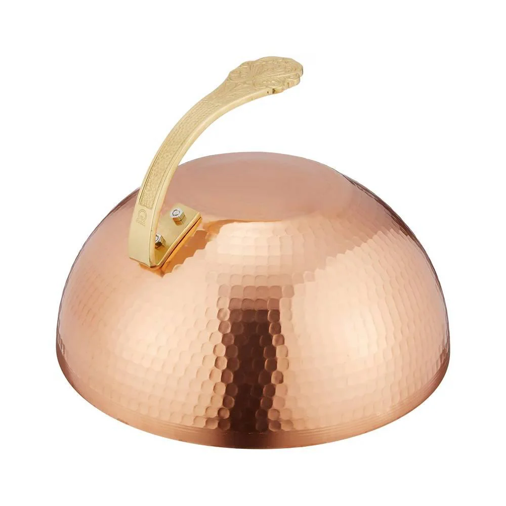 Marushin Hammered Copper Food Cover Oil Splatter Guard Dome 27cm - Image 2