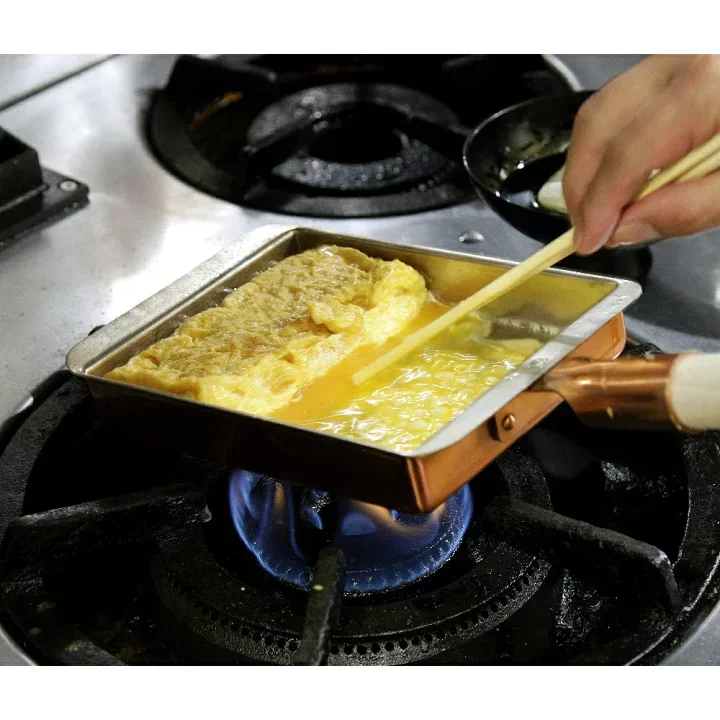 Marushin Kansai Type Japanese Omelette Tamagoyaki Copper Pan 18x22.5cm - Image 2