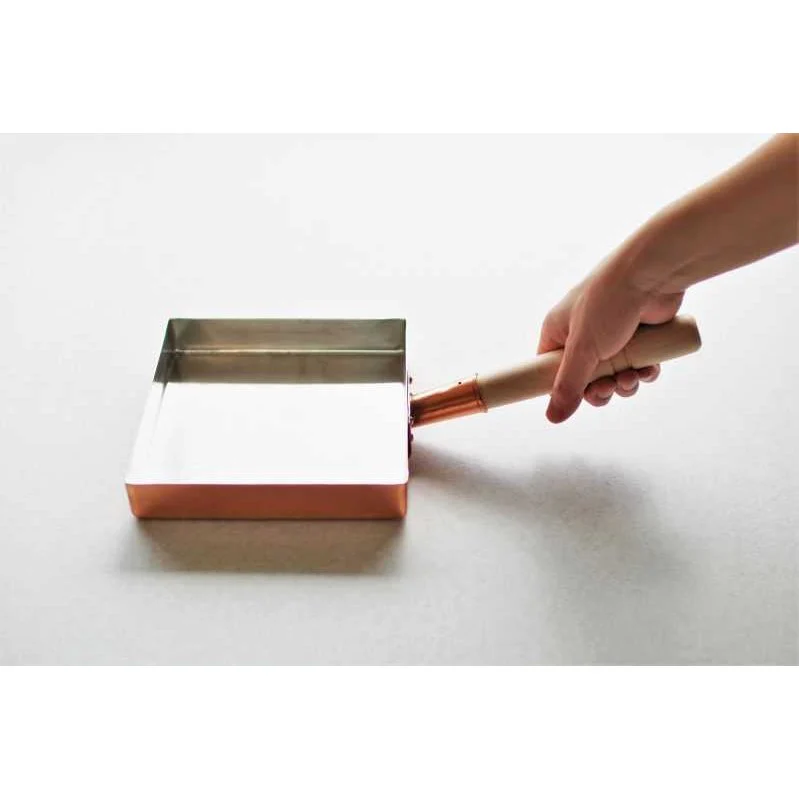 Marushin Kanto Type Square Tamagoyaki Omelette Copper Pan 18x18cm - Image 3