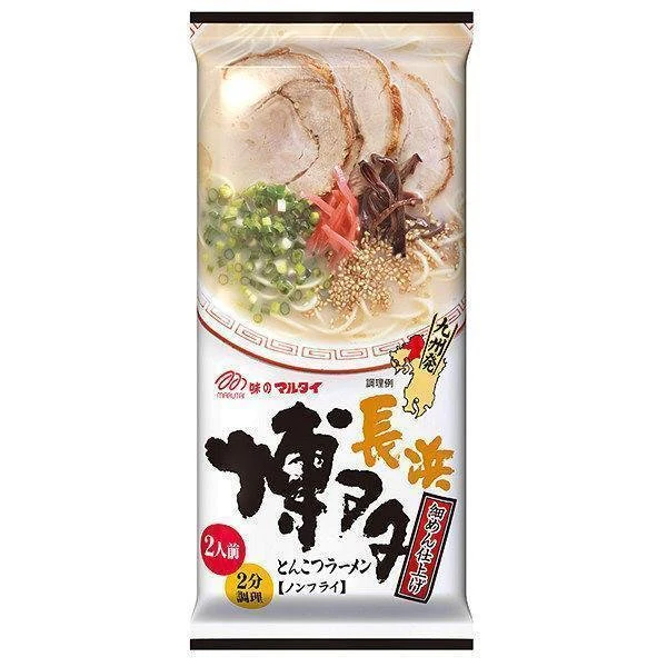 Marutai Hakata Nagahama Soy Sauce Tonkotsu Instant Ramen (Pack of 3) - Image 3