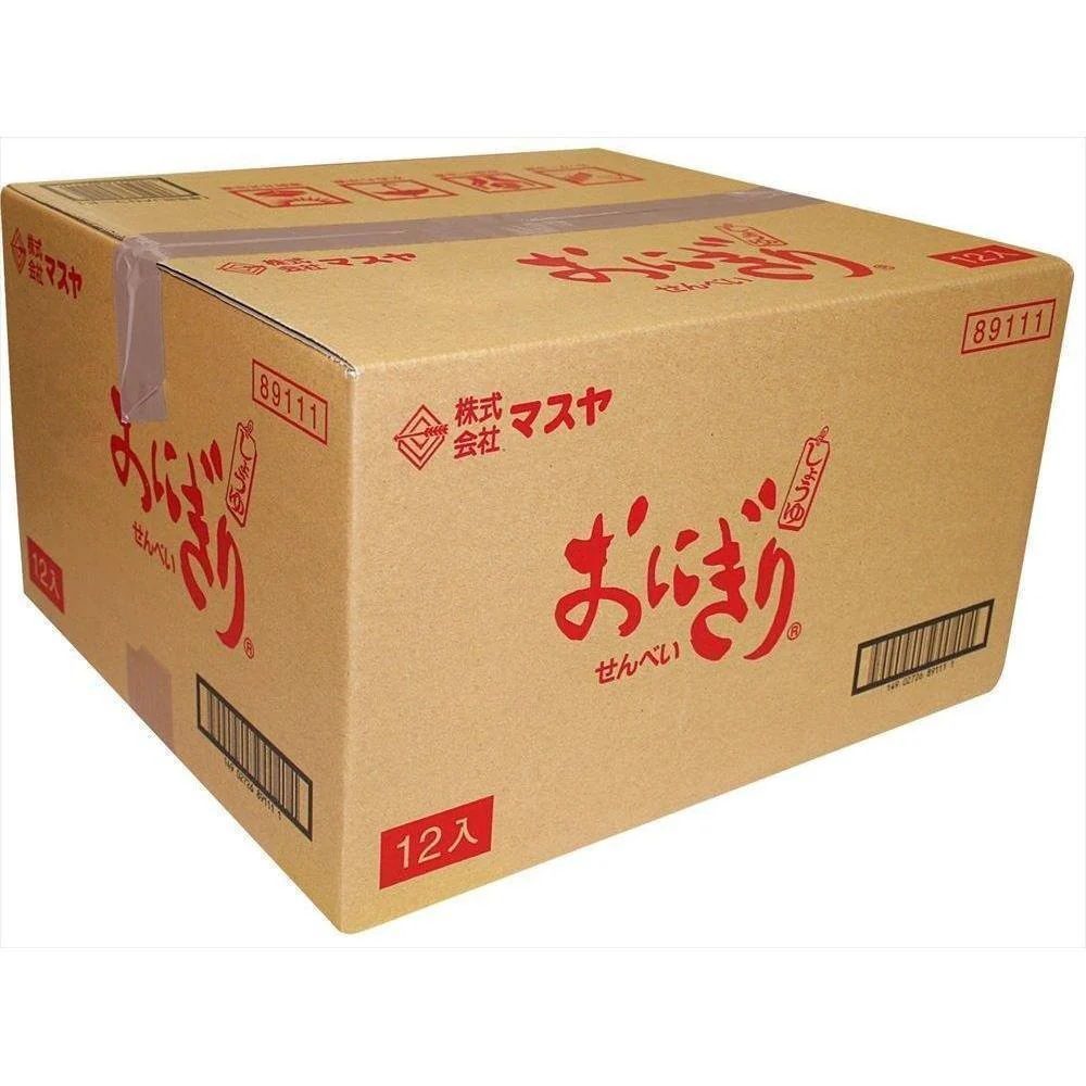 Masuya Onigiri Senbei Soy Sauce Flavored Rice Crackers (Box of 12) - Image 3