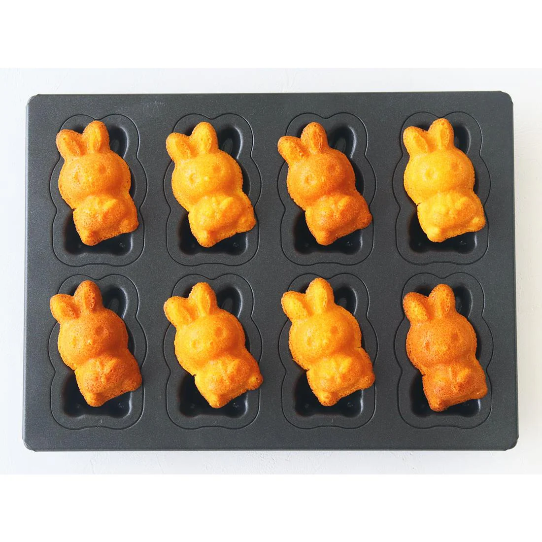 Matsunaga Nonstick Baking Tray Rabbit Shape Cake Mold 8 Cavity - Image 3