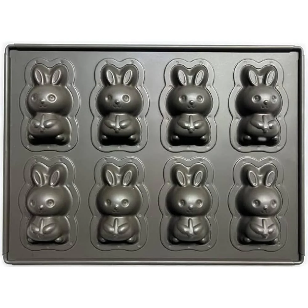 Matsunaga Nonstick Baking Tray Rabbit Shape Cake Mold 8 Cavity - Image 4