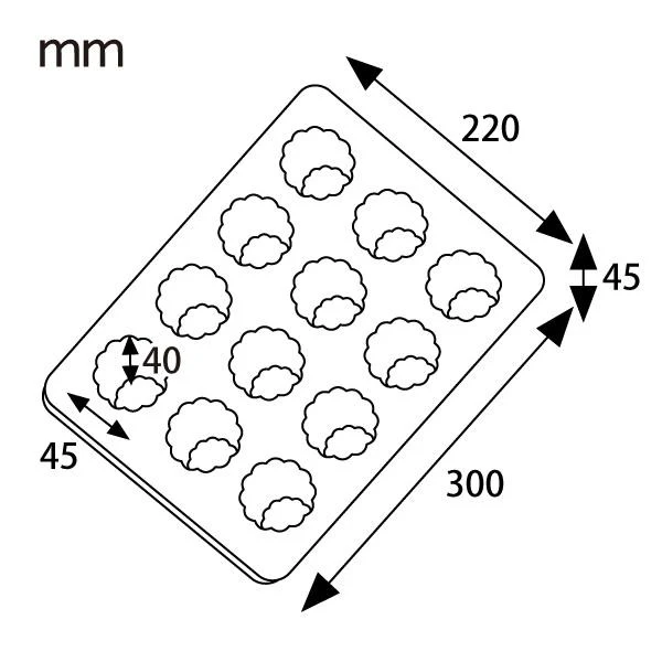 Matsunaga Nonstick Teflon Coated Canelé Baking Mold Tray 12 Cups - Image 7