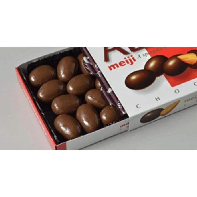Meiji Almond Chocolate Snack Rich Milk Chocolate with Almonds 79g - Image 2