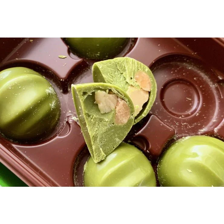 Meiji Matcha Chocolate Covered Macadamia Nuts Snack 9 Pieces - Image 4