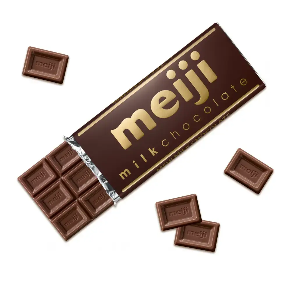 Meiji Milk Chocolate Pure Milk Chocolate Bar 50g (Pack of 5) - Image 4