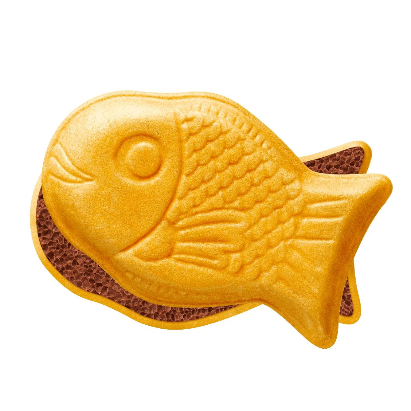 Meito Pukupuku Tai Taiyaki Chocolate Filled Fish Shaped Monaka Wafer (Pack of 10) - Image 2