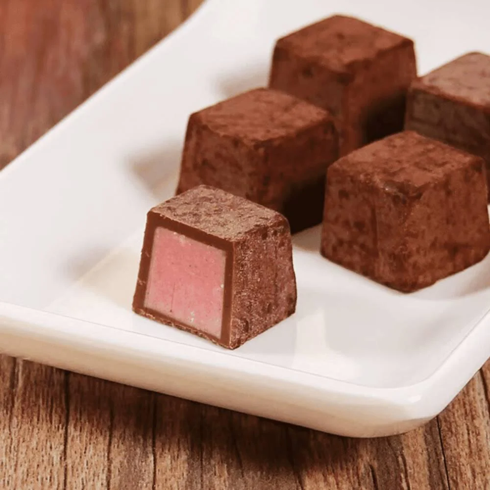 Meltykiss Strawberry Soft Melting Choco Strawberry Cubes 53g (Pack of 3) - Image 2